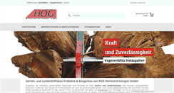 Desktop Screenshot of hoggmbh.de