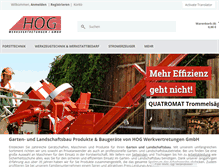 Tablet Screenshot of hoggmbh.de